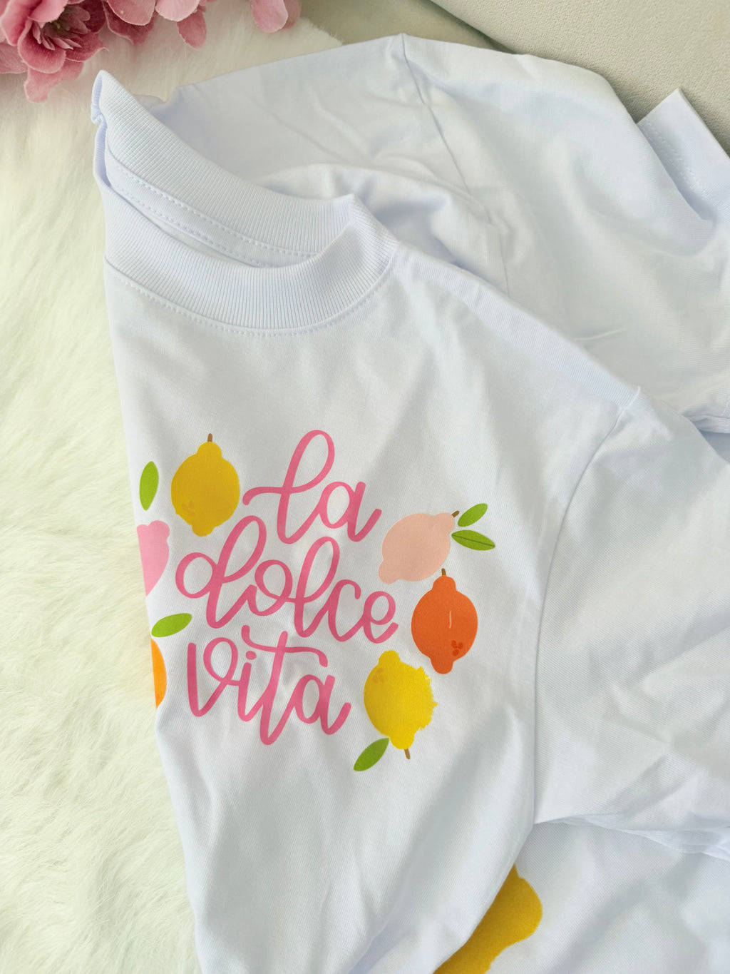 Camiseta la dolce vita doble estampado