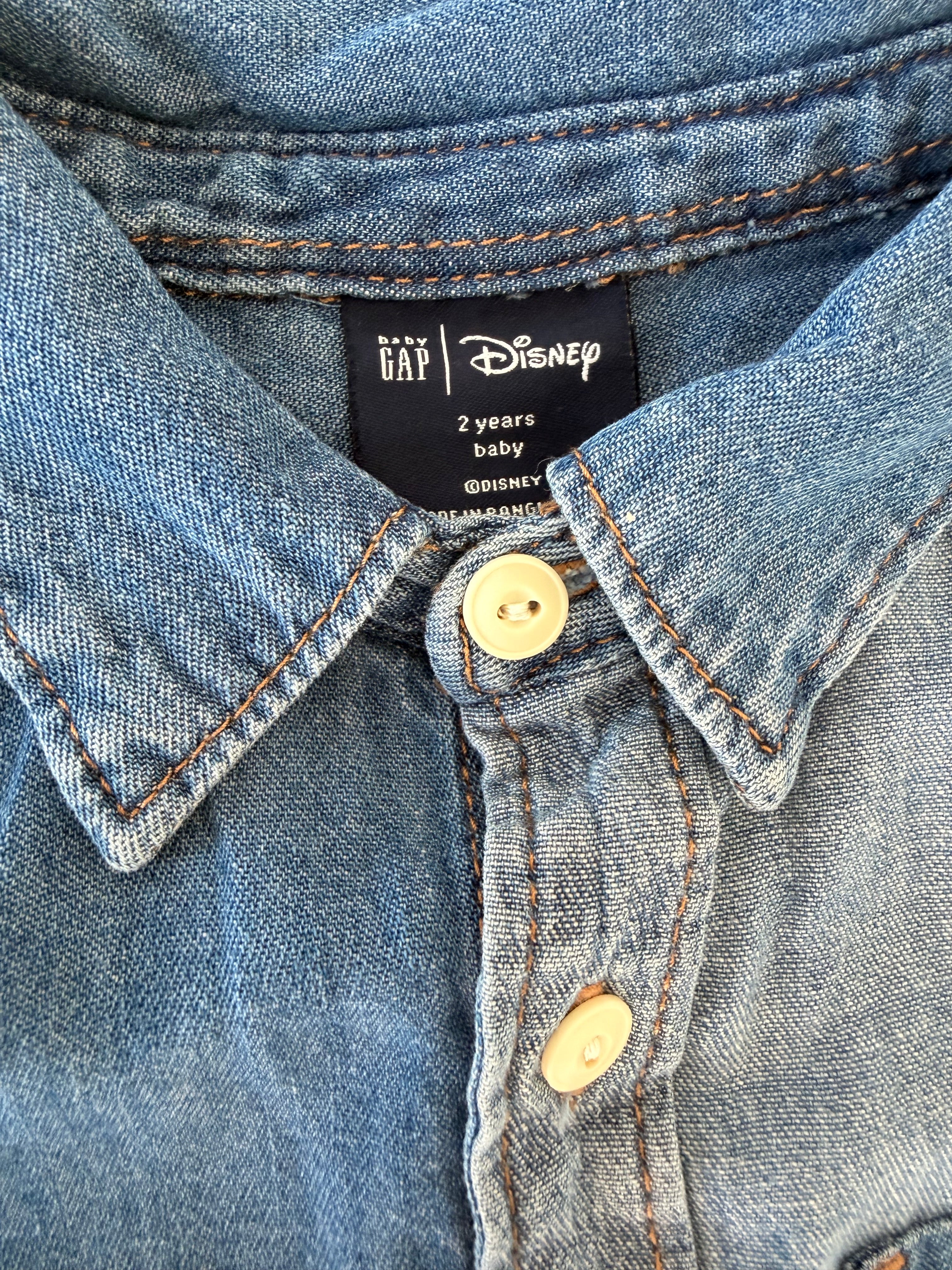 Camisa denim Mickey GAP|Disney Niño