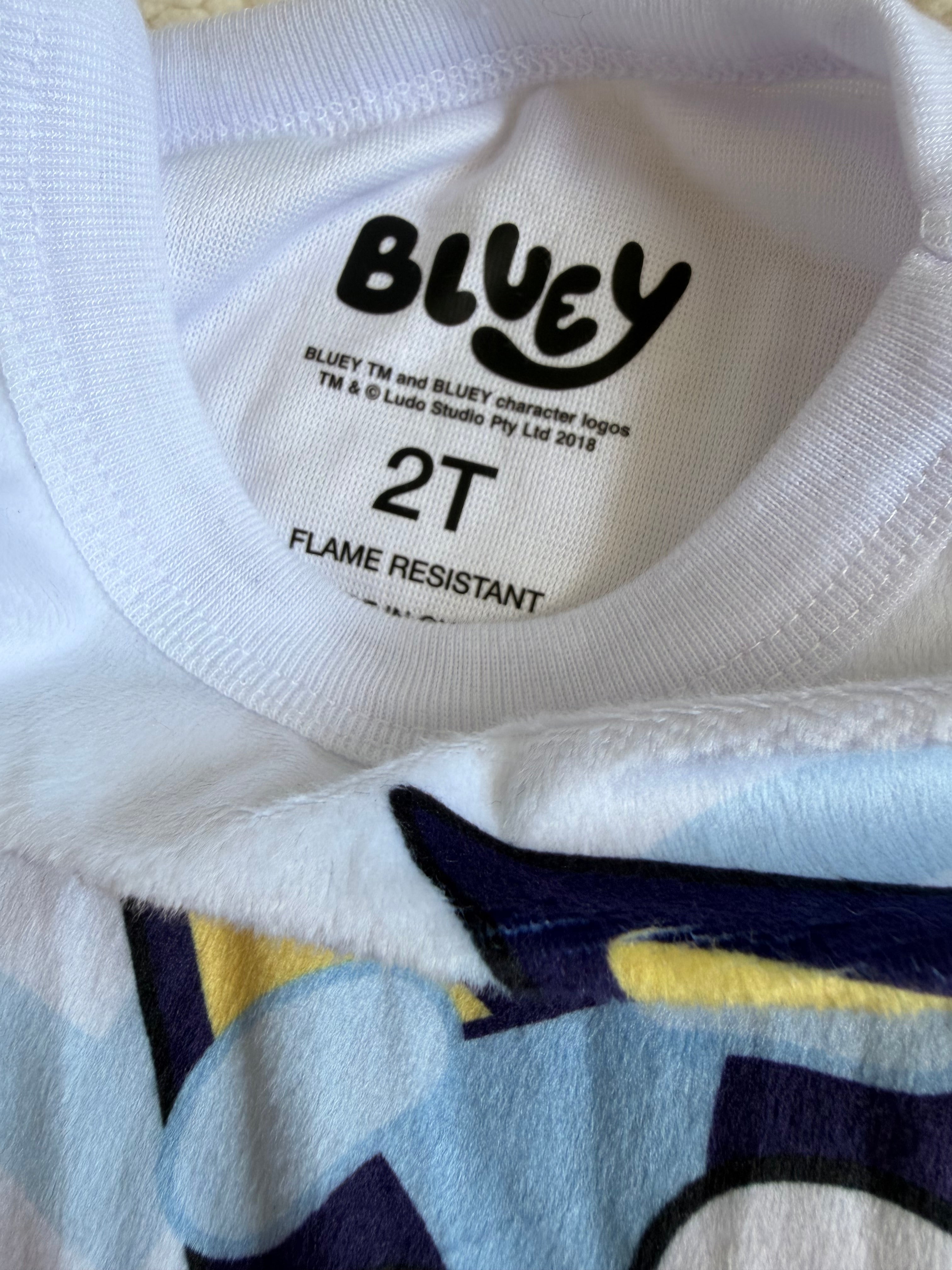Pijama Bluey blanca
