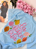 Camiseta dolce vita azul