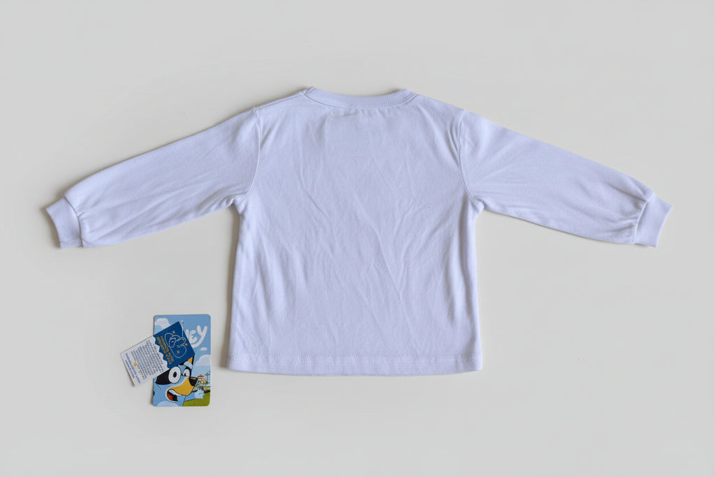 Pijama Bluey blanca