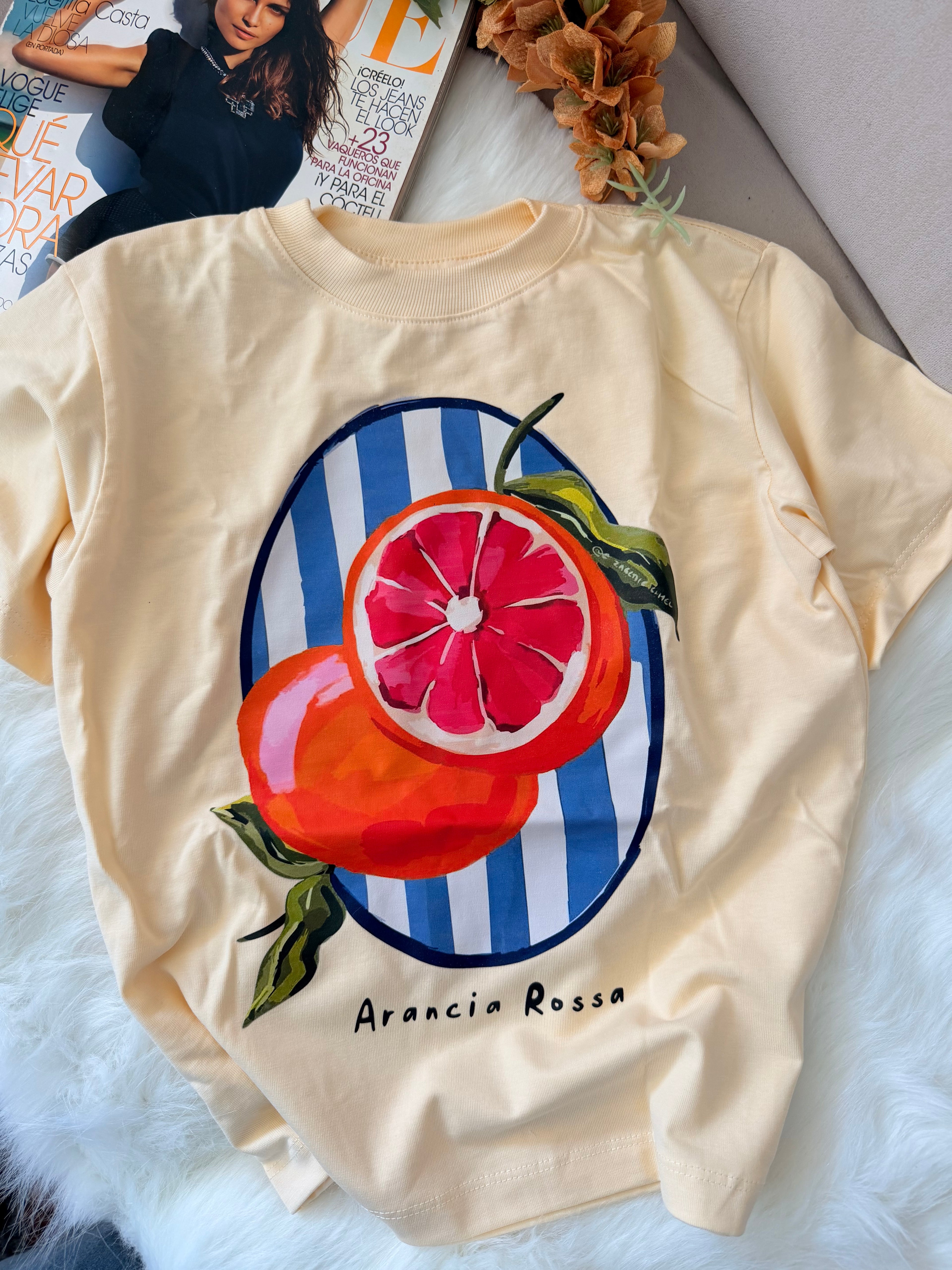 Camiseta arancia Rossa